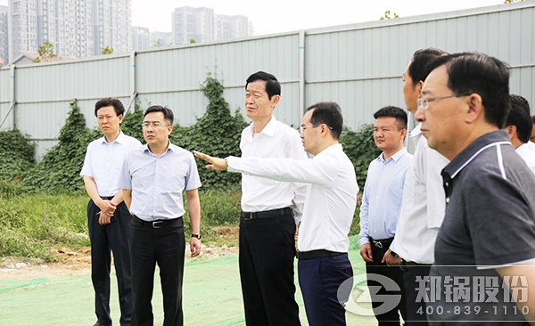 郑州市向导一行视察指导壹定发工业园项目